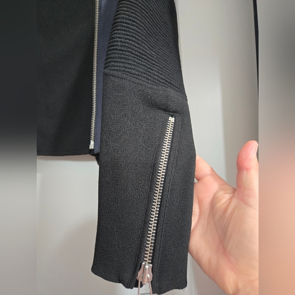 Aritzia Wilfred Montesson Moto Jacket Coat Size 2 - Picture 3 of 11